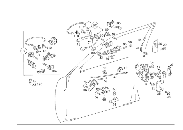 1267601006 - Doors: Key for Mercedes-Benz Image image