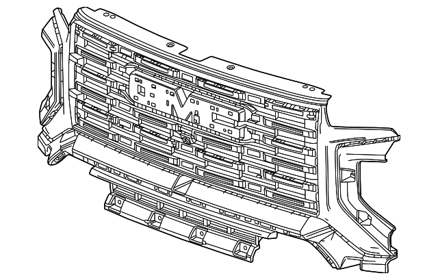 2023-2026 GMC Canyon Black Front Grille 87844546 | OEM Parts Online