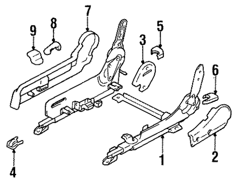 Tracks & Components for 1996 Mitsubishi Eclipse #1