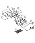 5LC36DX9AC - Interior Trim: Cargo Compartment Cover for Mopar Image