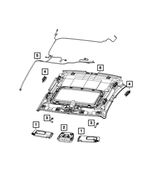 5PJ90DX9AC - Electrical: Illuminated Visor, Right for Dodge: Charger Image