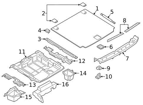 Interior Trim - Rear Body for 2021 BMW X4 #3