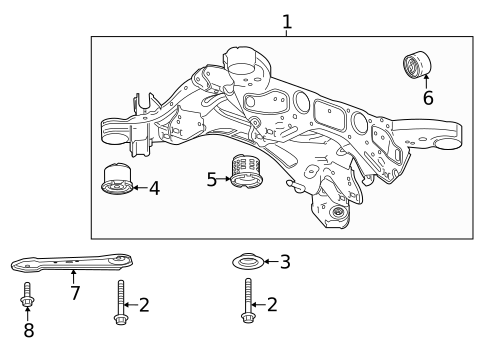 Suspension Mounting for 2018 Cadillac XT5 #3