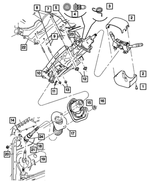 5057037AC - : Tilt Column Release Lever for Chrysler: Pacifica Image