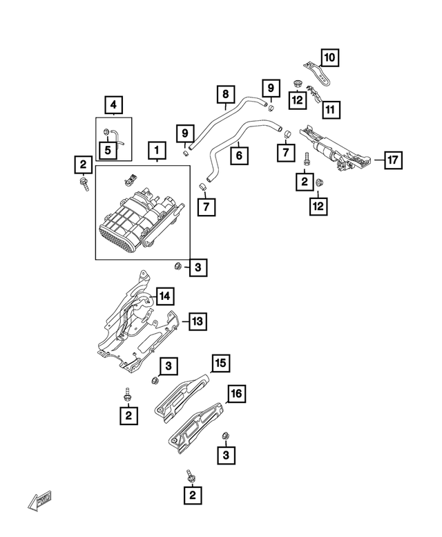 68315275AA - Emission Controls: Vapor Canister for Mopar Image