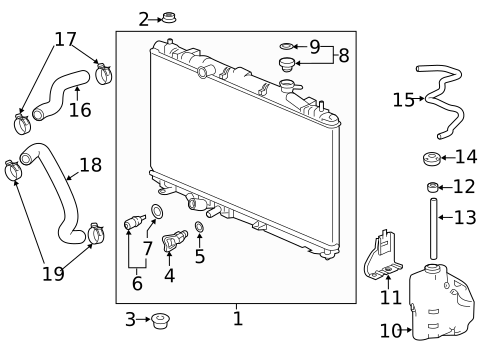 Radiator & Components for 2021 Honda Accord #0