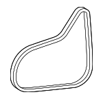 252122MHA0 - Cooling System: Serpentine Belt for Hyundai Image image