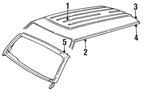 Roof for 1987 Dodge B250 #0
