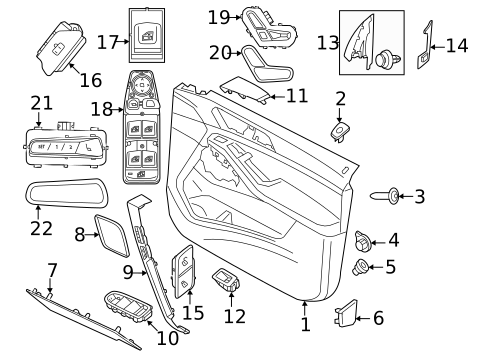 Front Door for 2024 BMW 740i #4