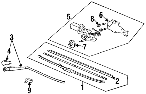 Wipers for 1995 Honda Odyssey #1