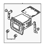 96160A7401WK - Body: Radio for Kia: Forte Koup Image