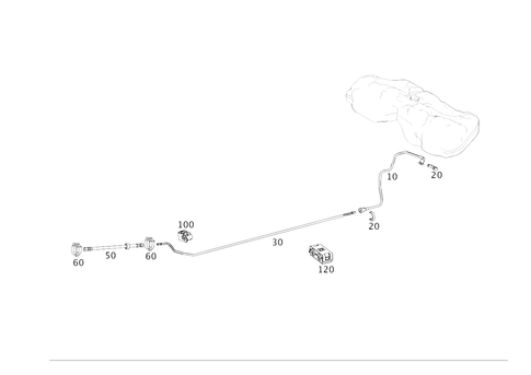 Fuel Lines, Gasoline Vehicles for 2015 Mercedes-Benz E550 #0