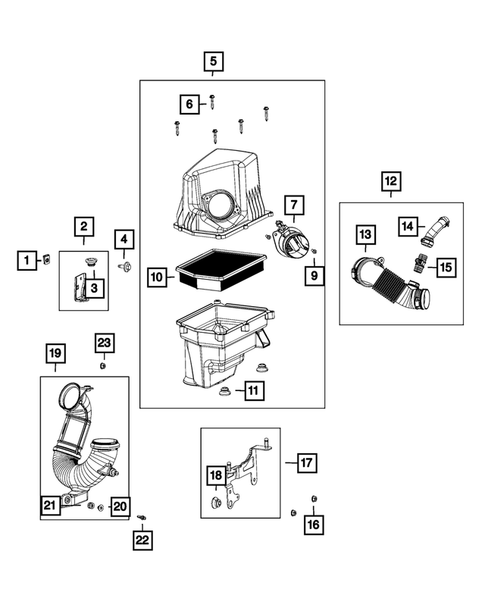 Air Cleaner for 2016 Jeep Cherokee #1