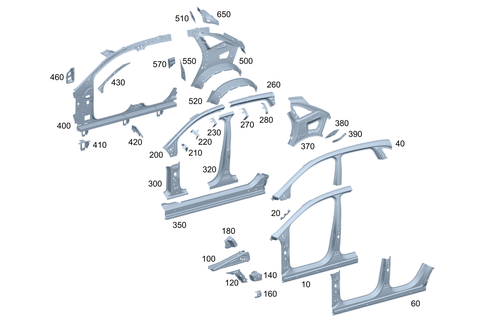 Side Walls for 2024 Mercedes-Benz EQE 500 SUV #0