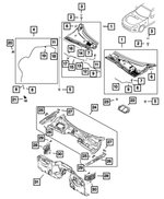 68417397AA - Body Sheet Metal Except Doors: Cowl Top Panel, Right for Mopar Image