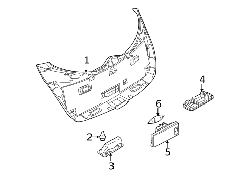 Interior Trim for 2009 Nissan Murano #0