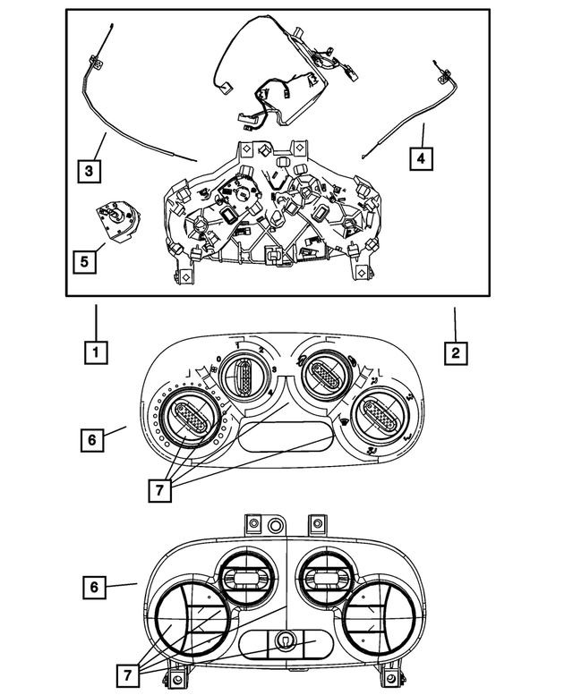 1RU55JW4AC - Electrical: A/c And Heater Control for Mopar Image