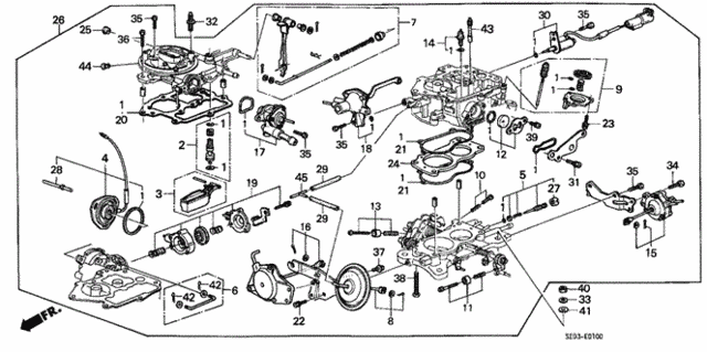 Carburetor for 1986 Honda Accord #0