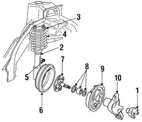 Rear Brakes for 1990 Ford Tempo #0