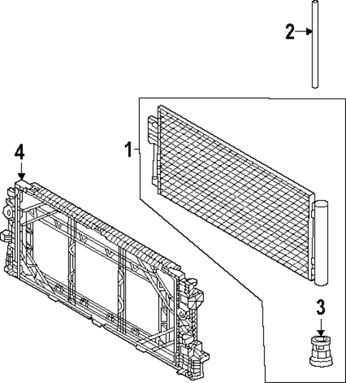 Condenser, Compressor & Lines for 2022 Volvo XC40 Recharge #4