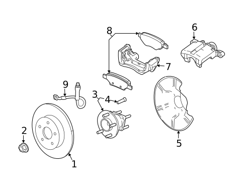 Hubs & Related Components for 2006 Saturn Relay #0