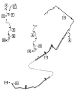 68021640AA - Brakes: Brake Tube for Mopar Image