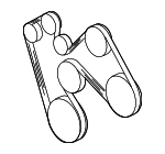53010303AC - Cooling System: Serpentine Belt for Mopar Image
