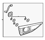 BCKD513F0 - : Backup Lamp Assembly for Mazda: 3 Image