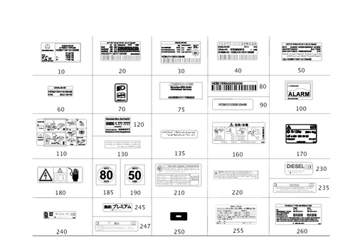Type Plate, Guide Signs for 2016 Mercedes-Benz S550e #0