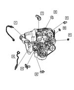 56031110AA - Electrical: Oxygen Sensor for Dodge: Dakota, Durango, Ram 1500, Ram 2500, Ram 3500 | Jeep: Grand Cherokee, Liberty, Wrangler Image