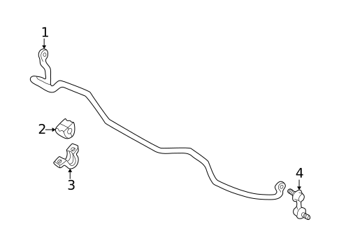 Stabilizer Bar & Components for 2005 Subaru Forester #1
