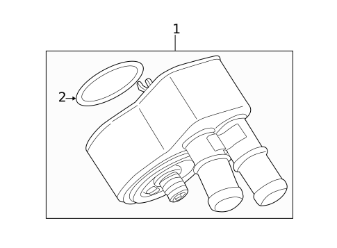 Engine Oil Cooler for 2005 Jaguar X-Type #0