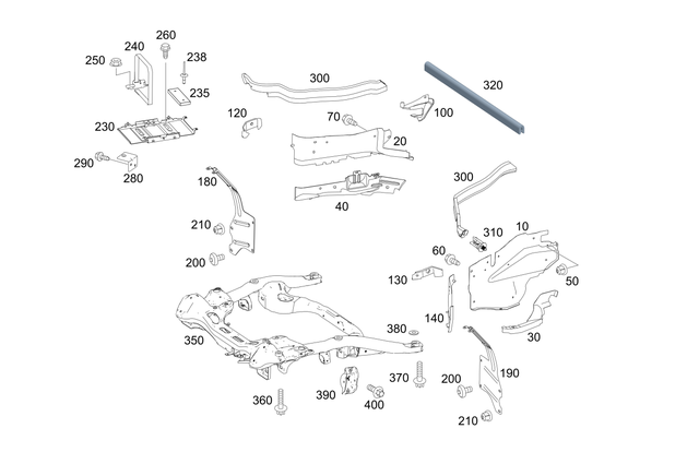 9903562 - Cowl, Front Panel: Plastic Nut for Mercedes-Benz Image image