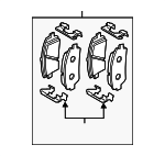 58101S9A00 - : Brake Pads Front for Kia: Telluride Image