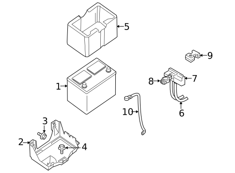 Battery for 2008 INFINITI QX56 #0