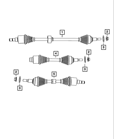 Front Axle Drive Shafts for 2014 Chrysler 200 #0
