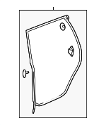 72850TZ5A01 - Body: Door Weather-strip for Acura Image