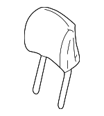 52108235858 - Body: Headrest for BMW: 323Ci, 323i, 325Ci, 325i, 325xi, 328Ci, 328i, 330Ci, 330i, 330xi, M3 Image