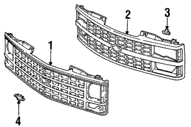 15530935 - Body: Grille Bracket for GM Image