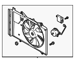 PEHH15025 - Cooling System: Fan Assembly for Mazda: CX-3 Image