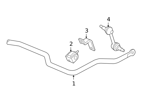 Stabilizer Bar & Components for 2005 Chevrolet Colorado #0