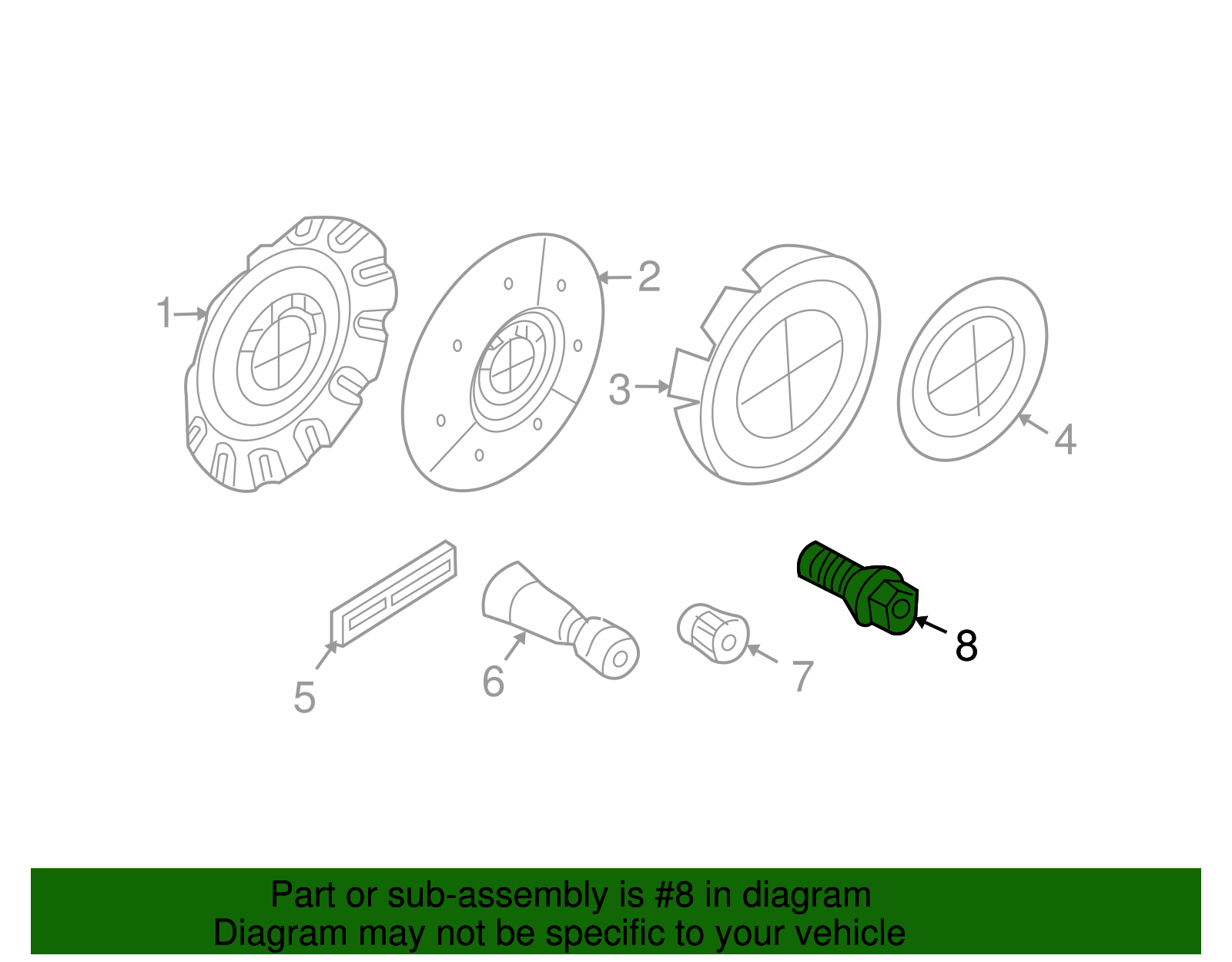 Genuine BMW 36-13-6-786-419 | Wheel Stud Locks Set