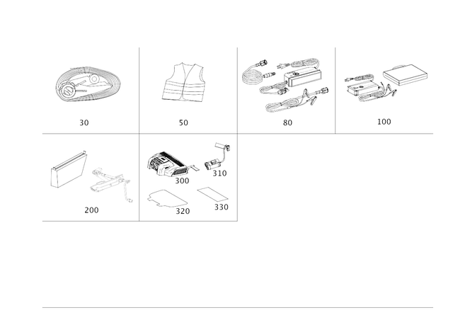 9099890100 - Tool and Safety: Parts Kit, Precut Part for Mercedes-Benz Image