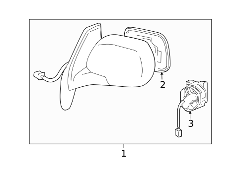 Outside Mirrors for 2008 Lexus RX400h #0