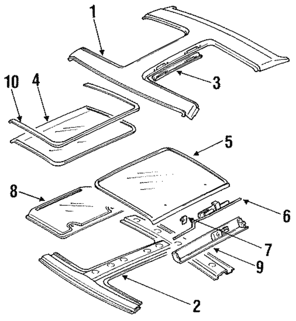 1985-1989 Nissan 300ZX Latch Assembly 73522-22P00 | Nissan
