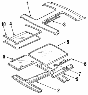 Interior Trim - Top for 1988 Nissan 300ZX | Trophy Nissan Parts