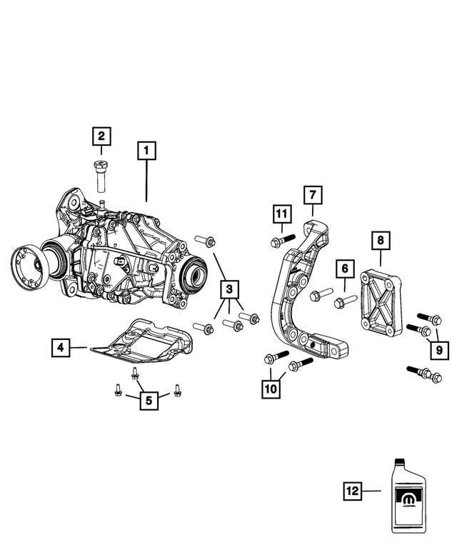 « 68632360AA –  : Unité De Transfert D`énergie Support pour Mopar Image »