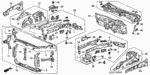 60928S5AJ00ZZ - Body/Air Conditioning: BRACKET A, L. FR. SUB-FRAME for Honda Image