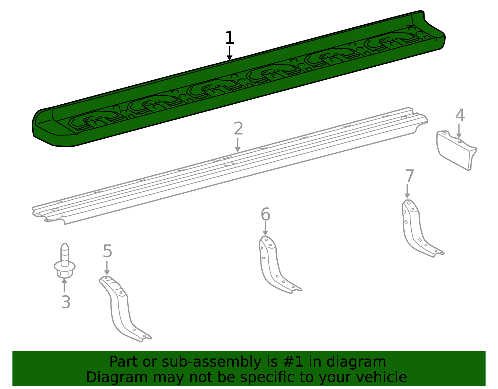 2010-2024 Toyota 4Runner Running Board Step Pad 51771-35200 | OEM Parts ...