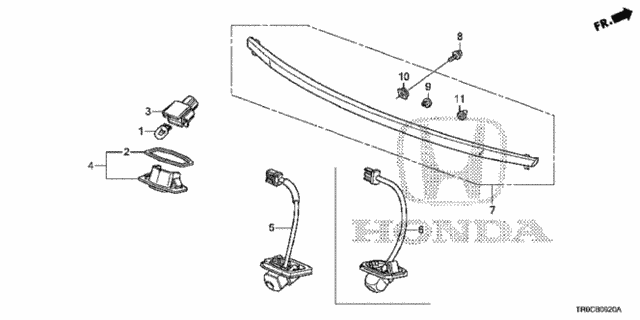 License Light - Rear Camera for 2015 Honda Civic #0
